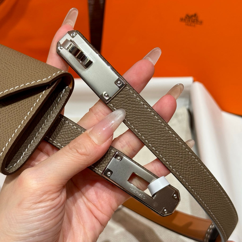 Étoupe Kelly Pocket 18 Belt