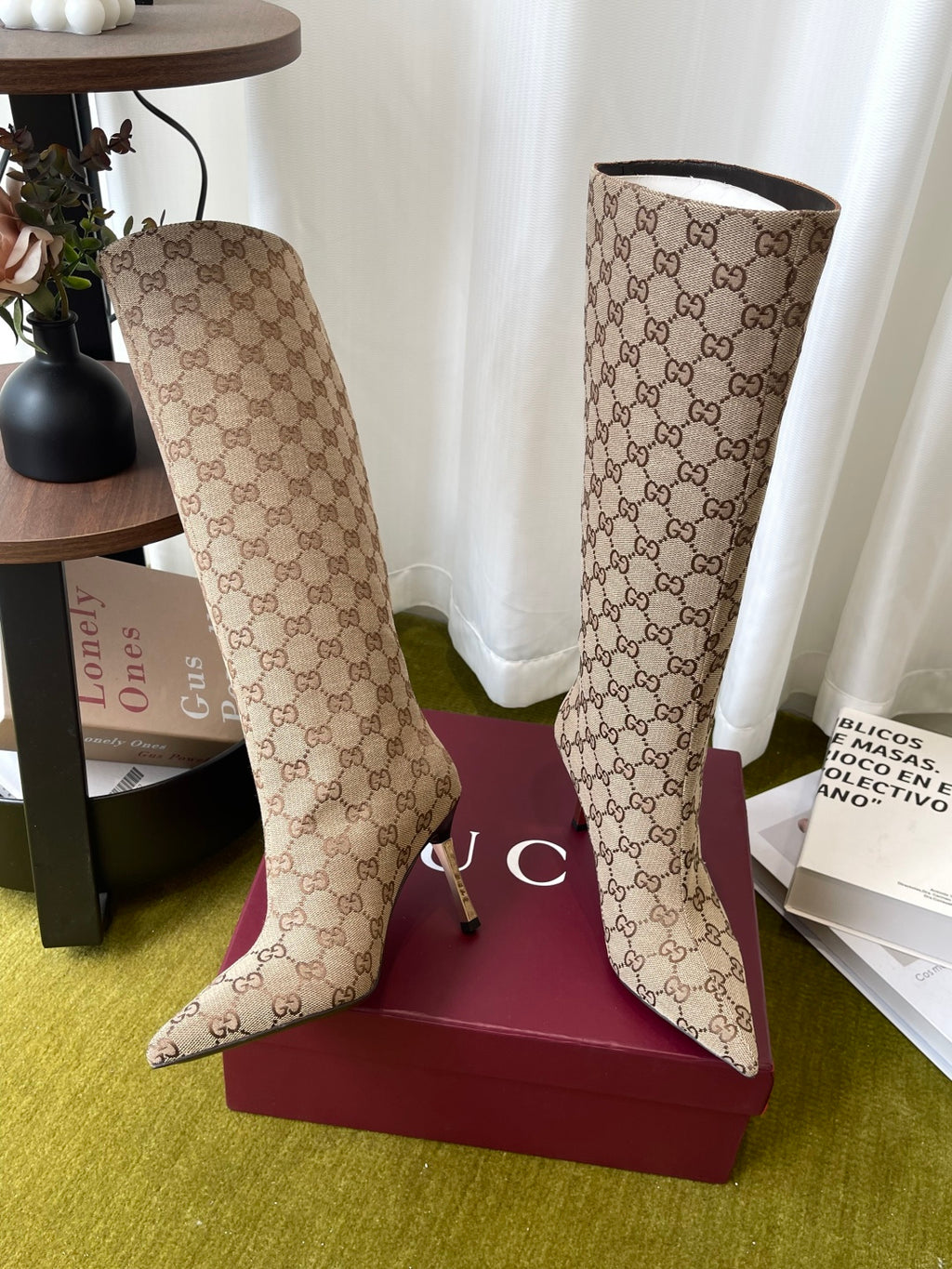 Sand & Dark Brown  Bombshell Boot