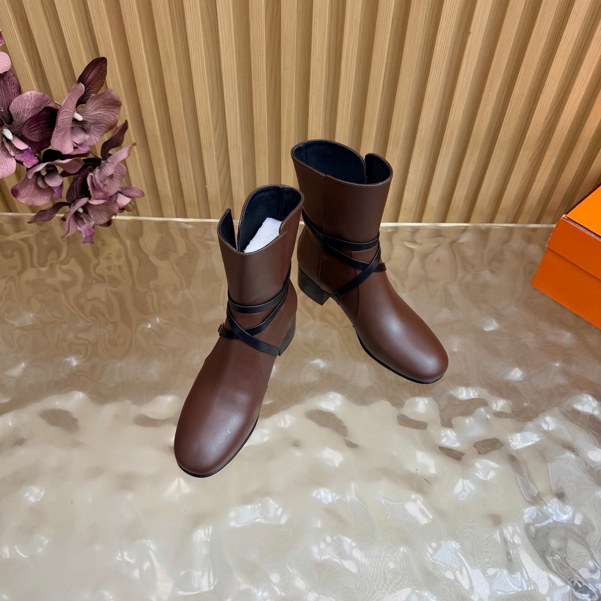 Chocolat/Noir Nancy 35 Ankle Boot