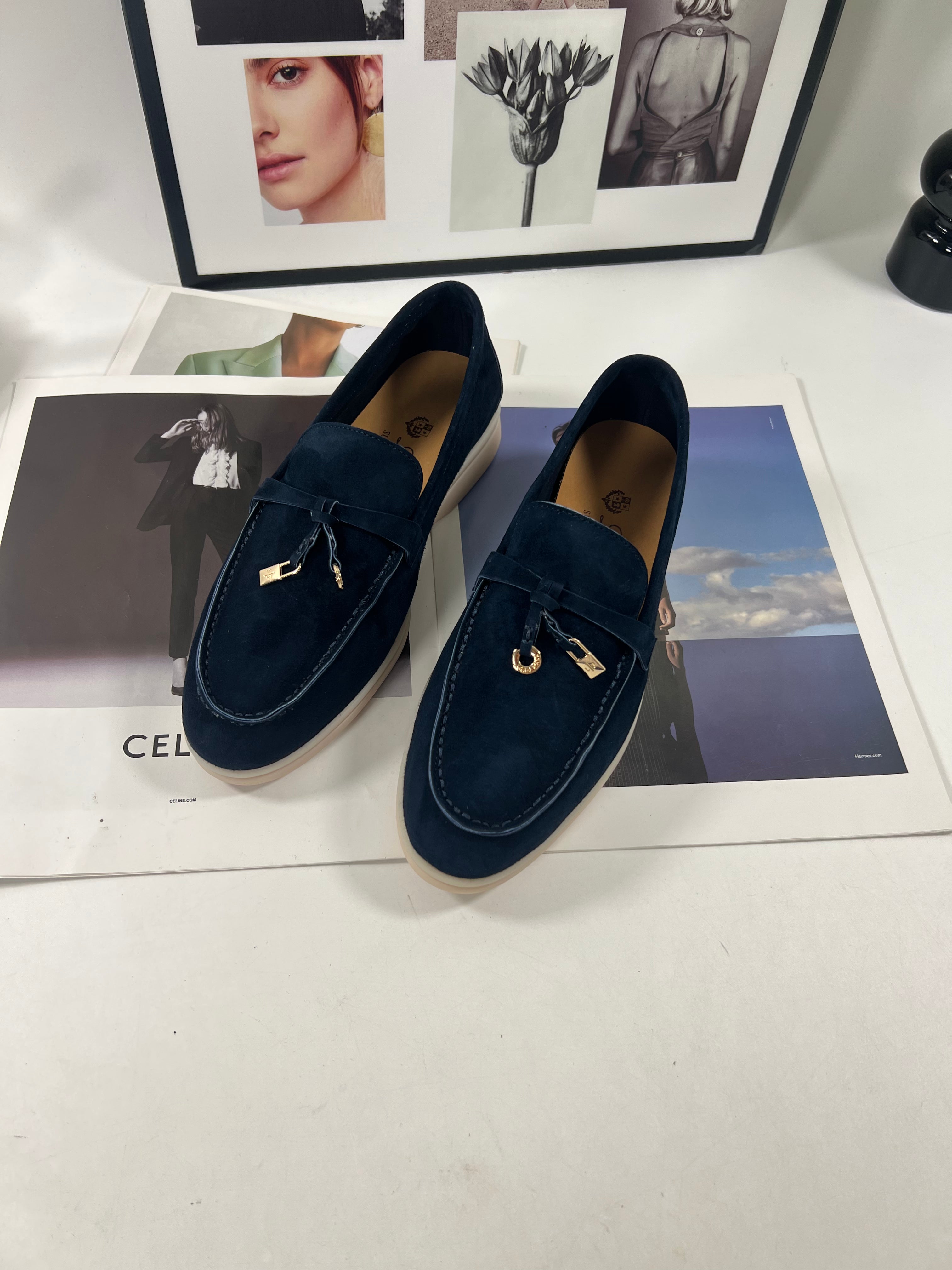 Women's Argo Blue Melange Summer Walk Loafers