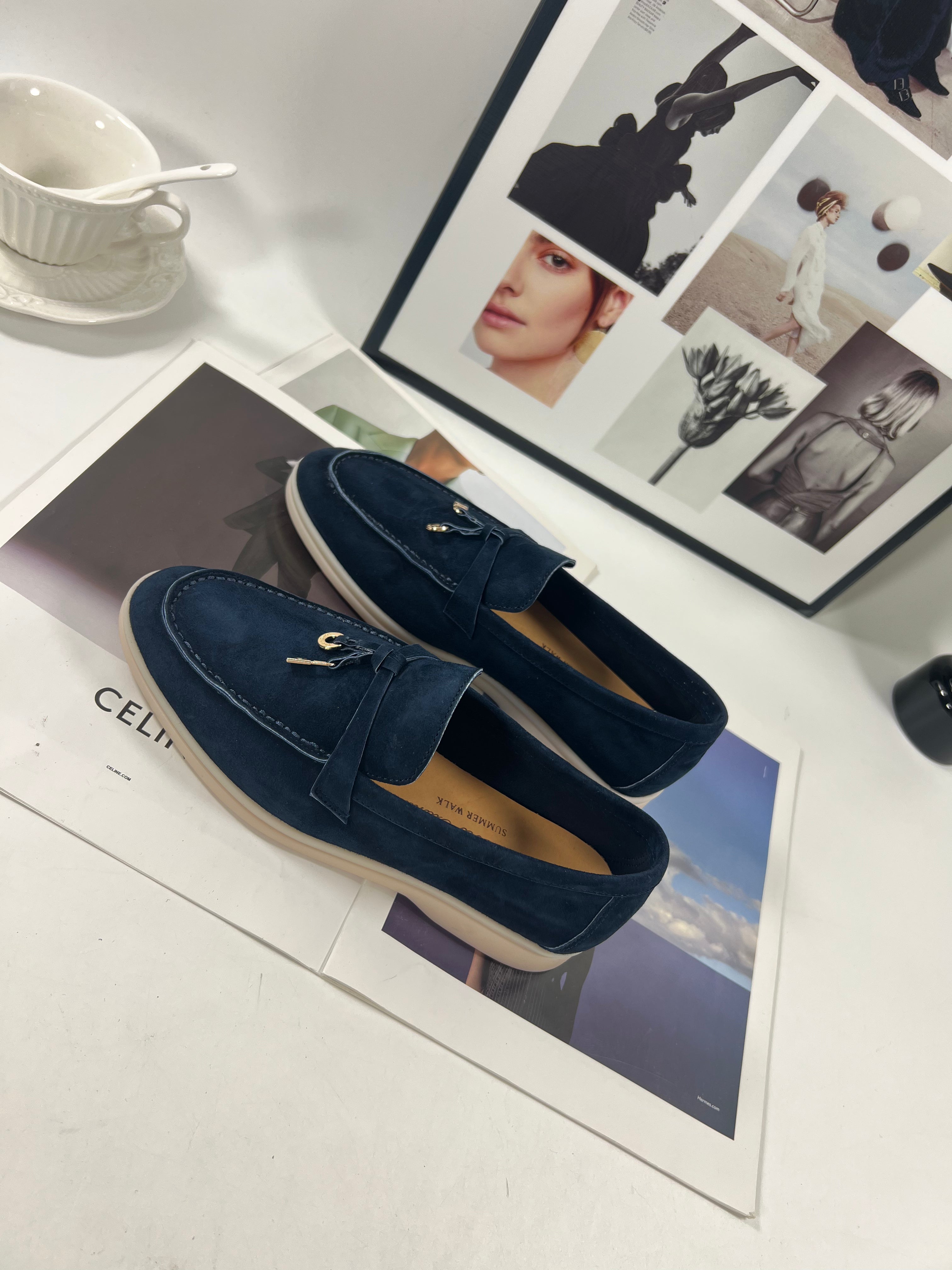 Women's Argo Blue Melange Summer Walk Loafers