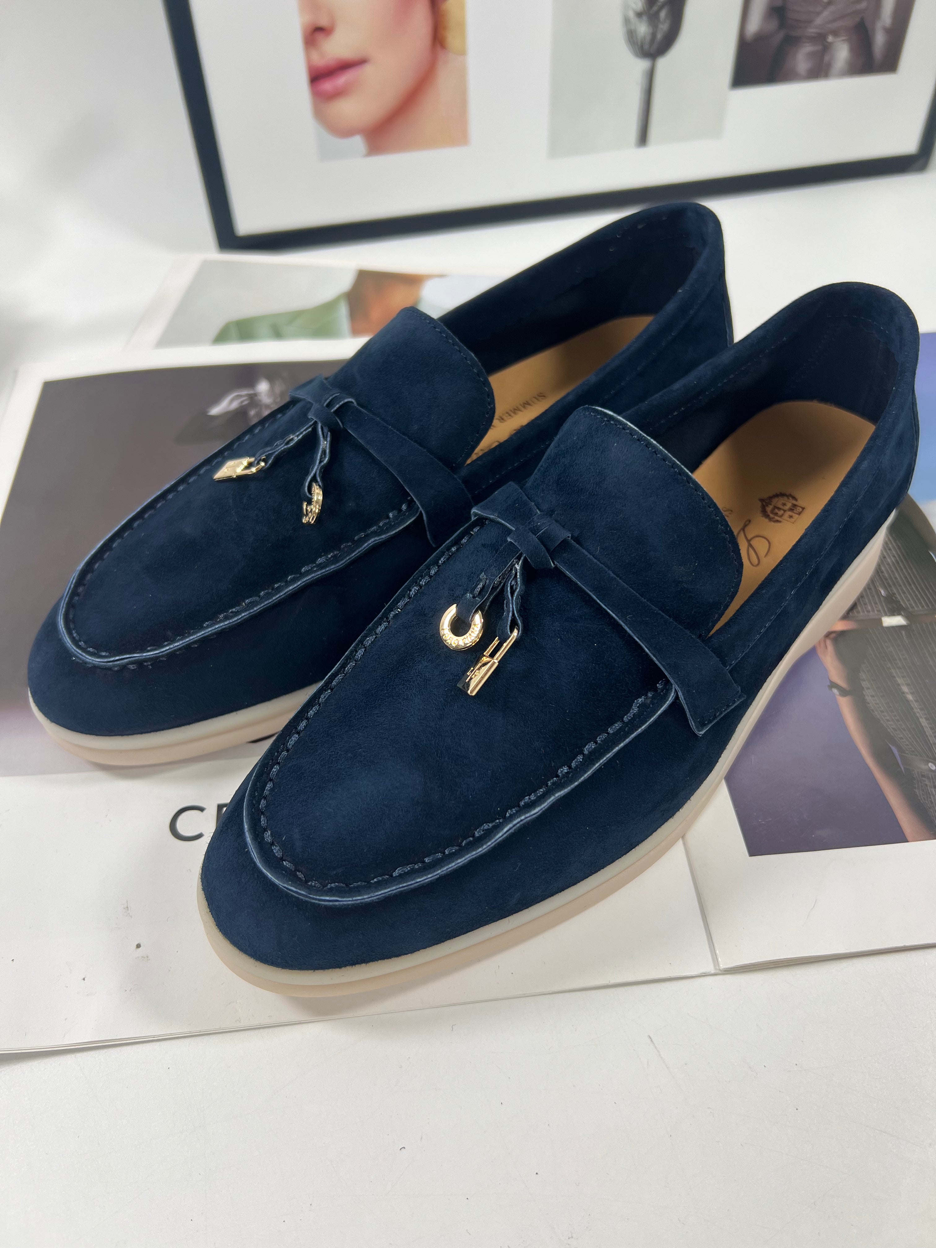 Women's Argo Blue Melange Summer Walk Loafers