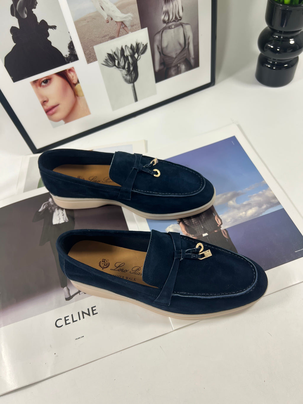Women's Argo Blue Melange Summer Walk Loafers