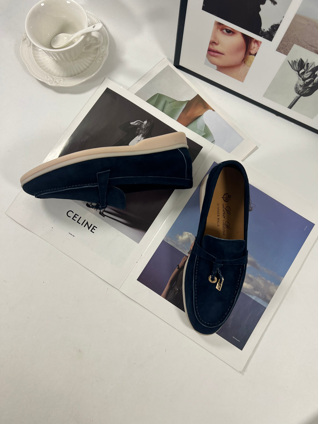 Women's Argo Blue Melange Summer Walk Loafers