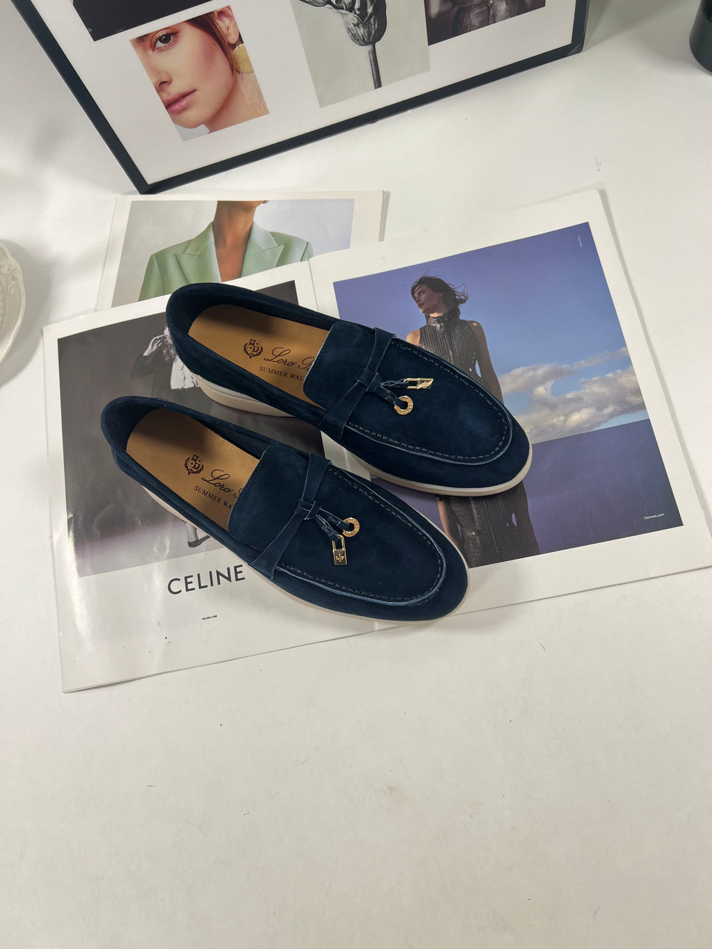 Women's Argo Blue Melange Summer Walk Loafers