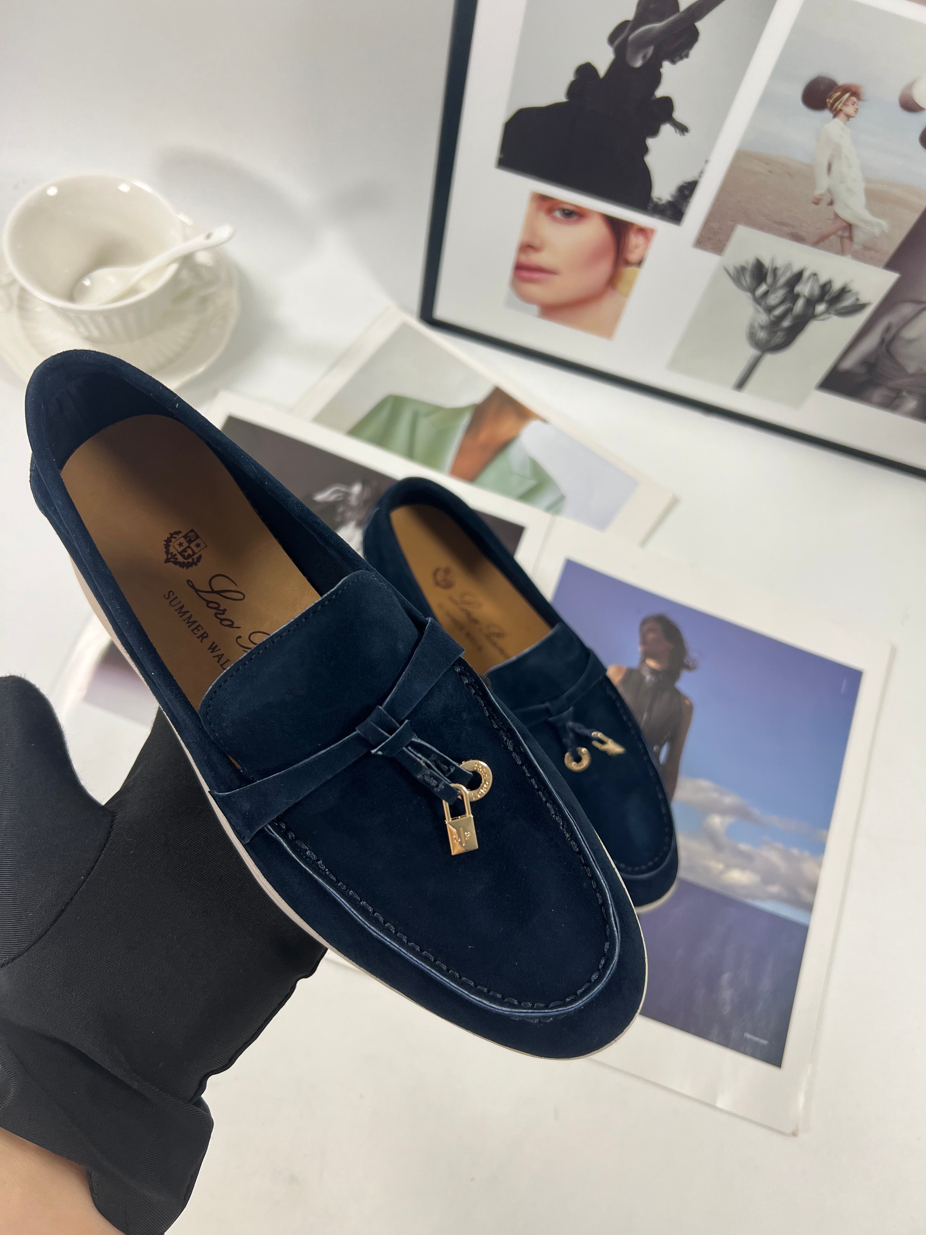 Women's Argo Blue Melange Summer Walk Loafers
