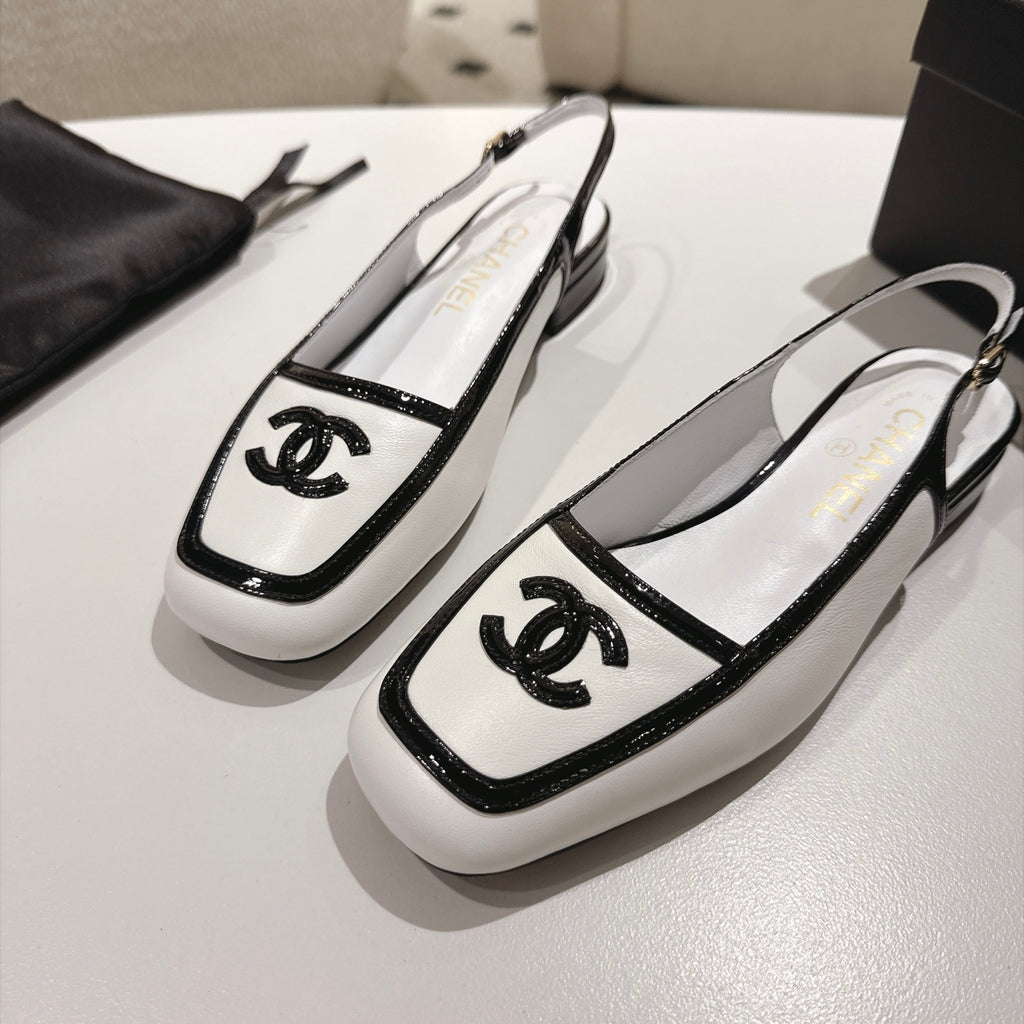 White & Black Fall Winter 2026 Pre-Collection Slingbacks
