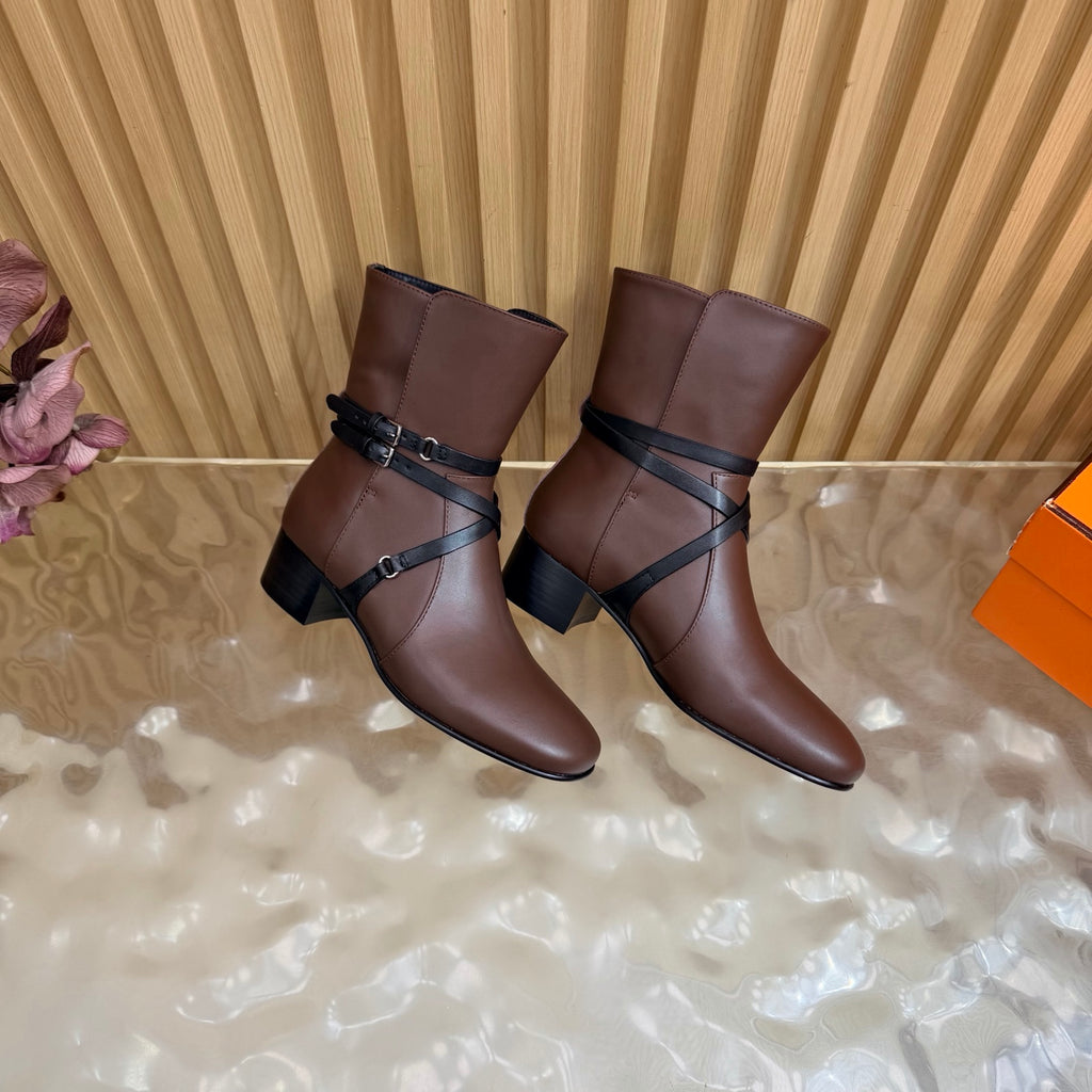 Chocolat/Noir Nancy 35 Ankle Boot