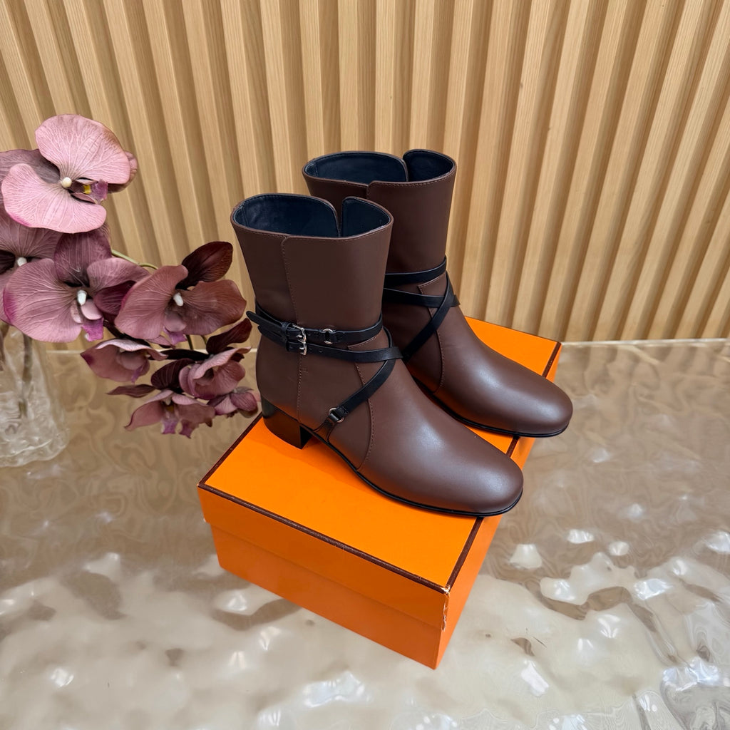 Chocolat/Noir Nancy 35 Ankle Boot