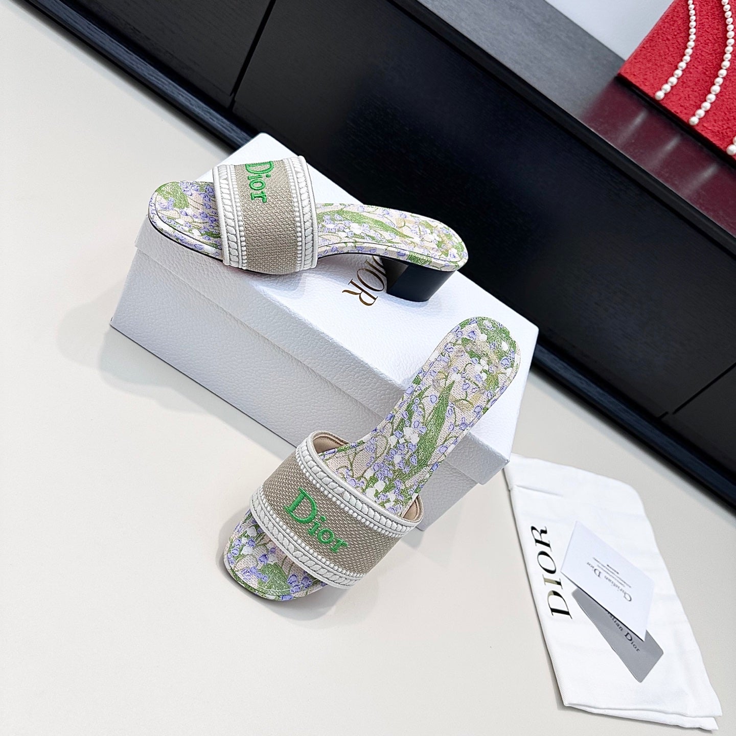 Multicolor Lily Dway Heeled Slide