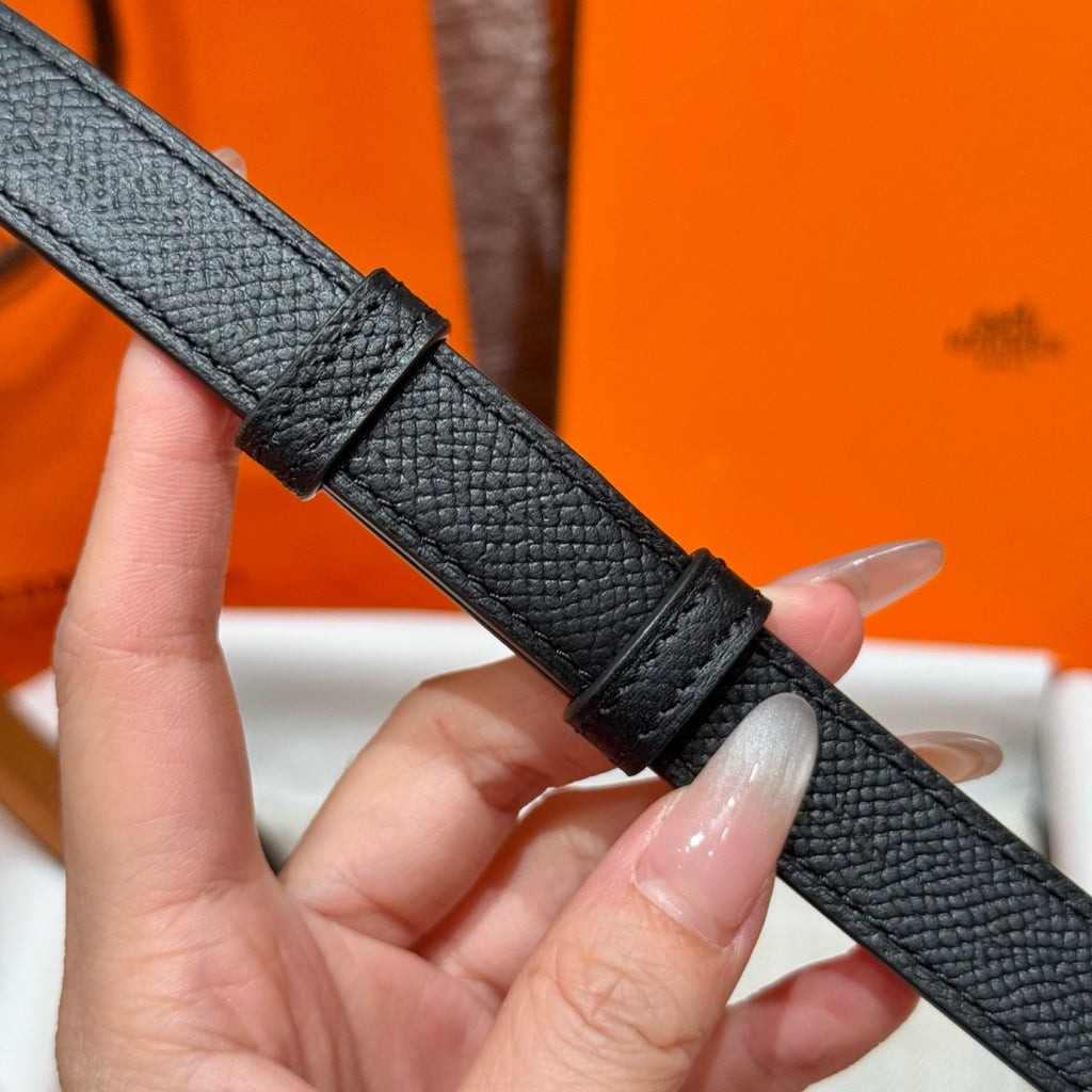 Black Kelly Pocket 18 Belt With Gold Finish
