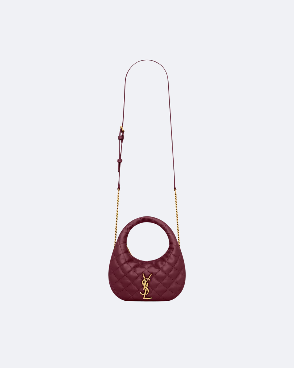 Rouge Cabernet Icarino Mini In Quilted Leather