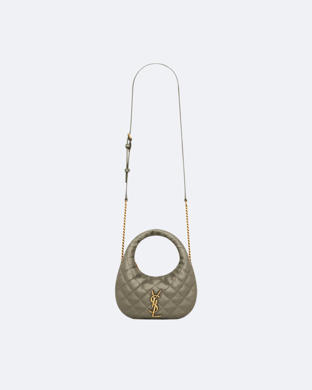 Strong Moss Icarino Mini In Quilted Leather