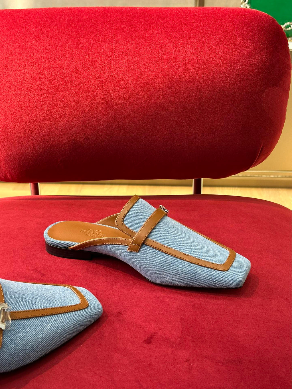 Bleu Clair & Naturel HG mule