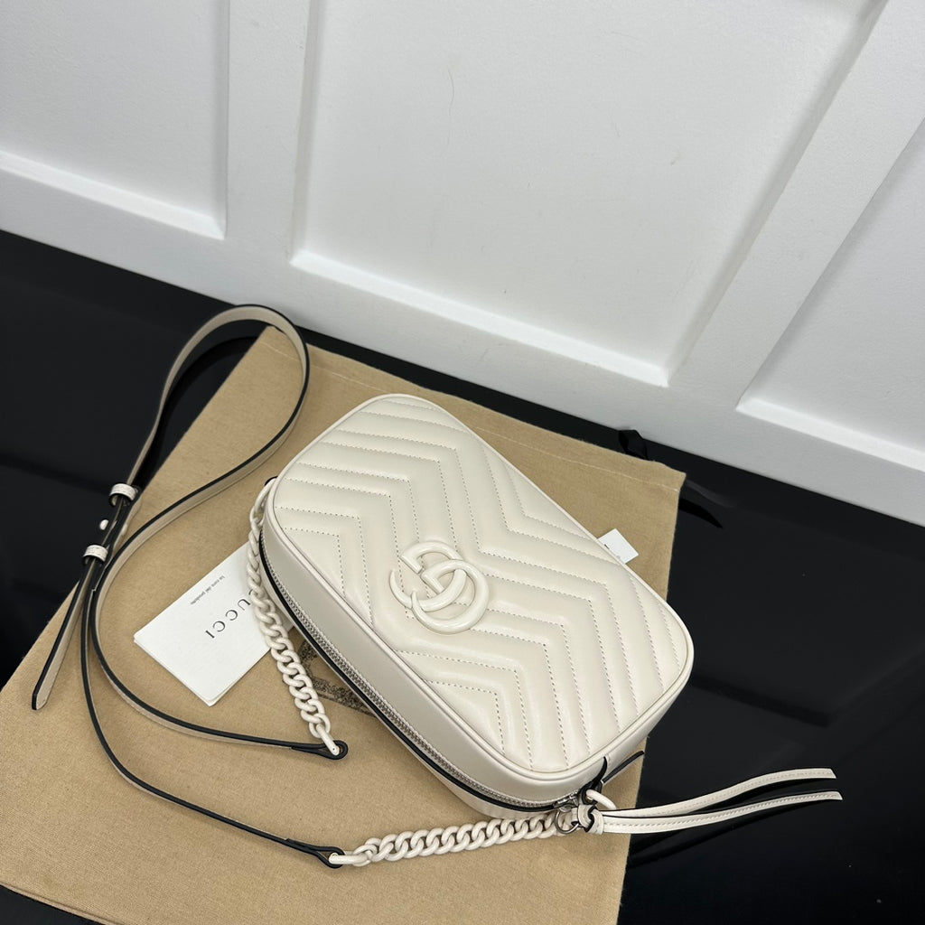 White GM Small Shoulder Bag