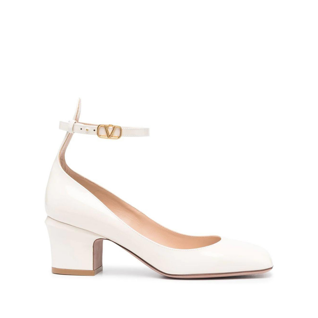 White TG 60mm Patent-Leather Pumps