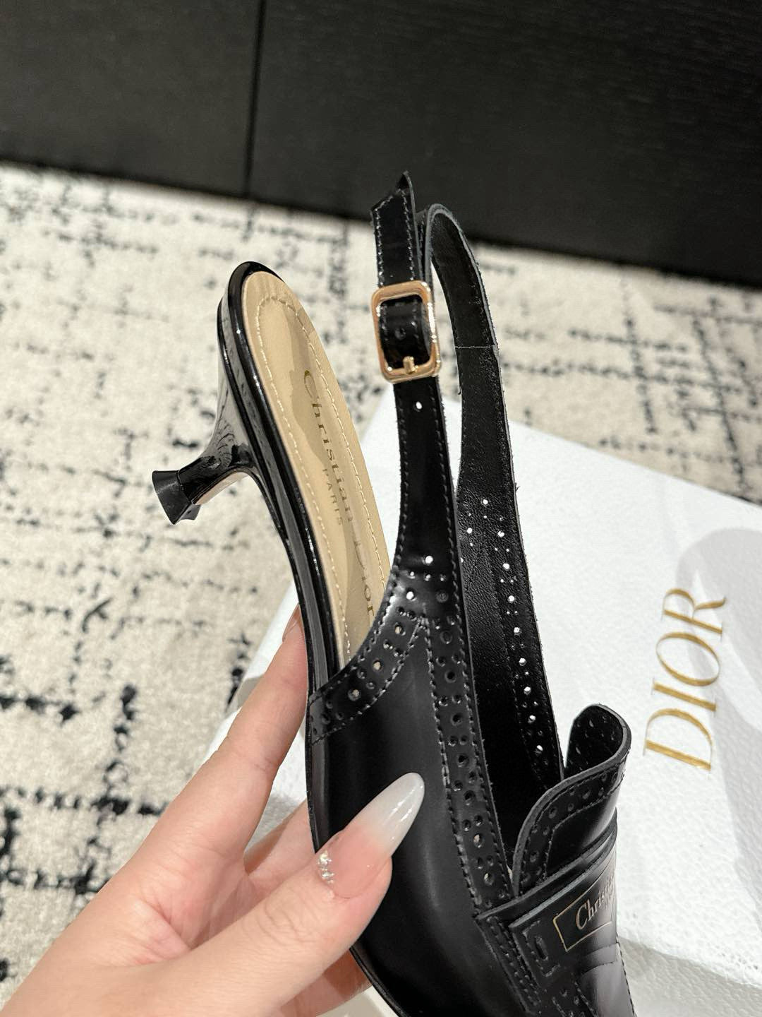 Black Boy Slingback Pump