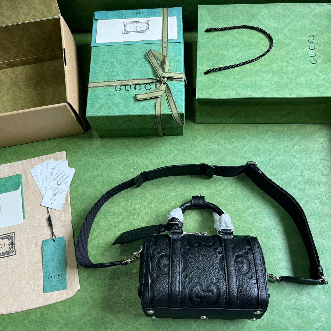 Black JG Mini Duffle Bag