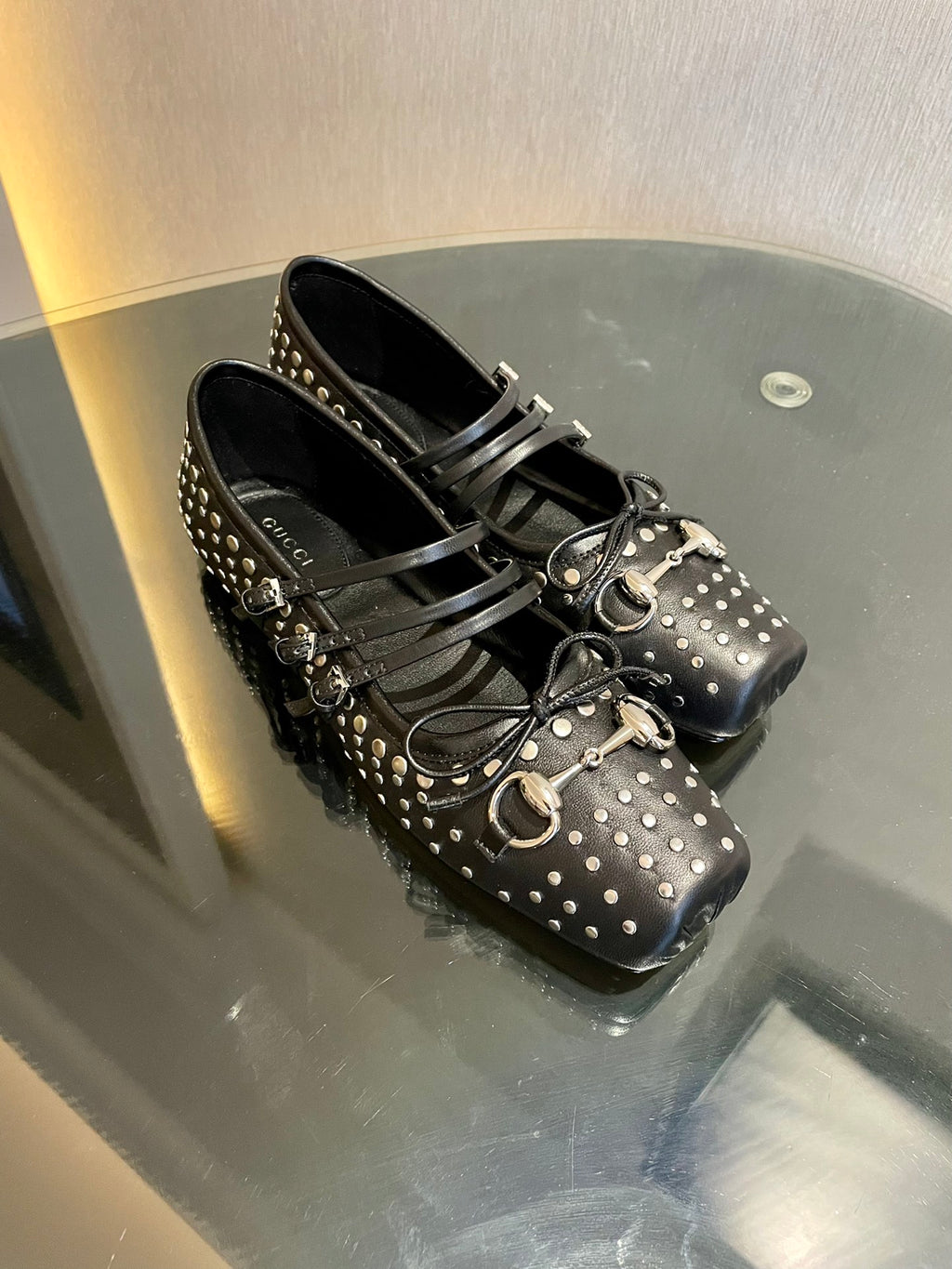 Black Horsebit Ballet Flat