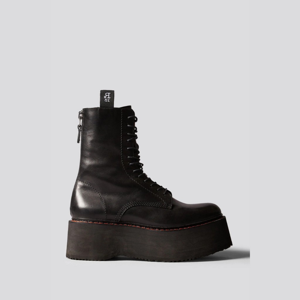 Black Double Stack Boot