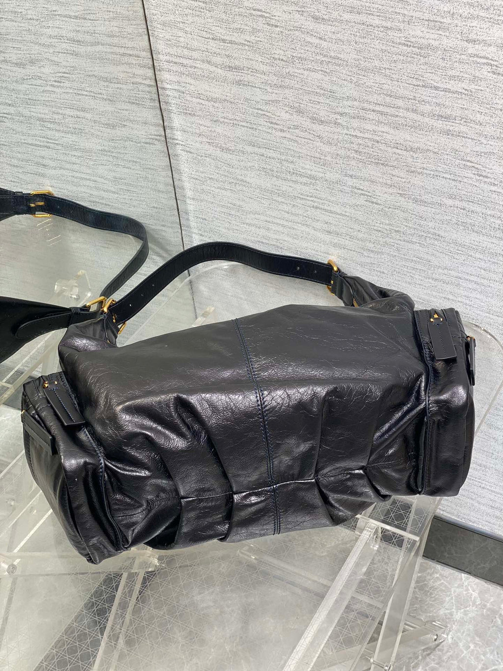 Black Large Grand Tour Multipocket Bag