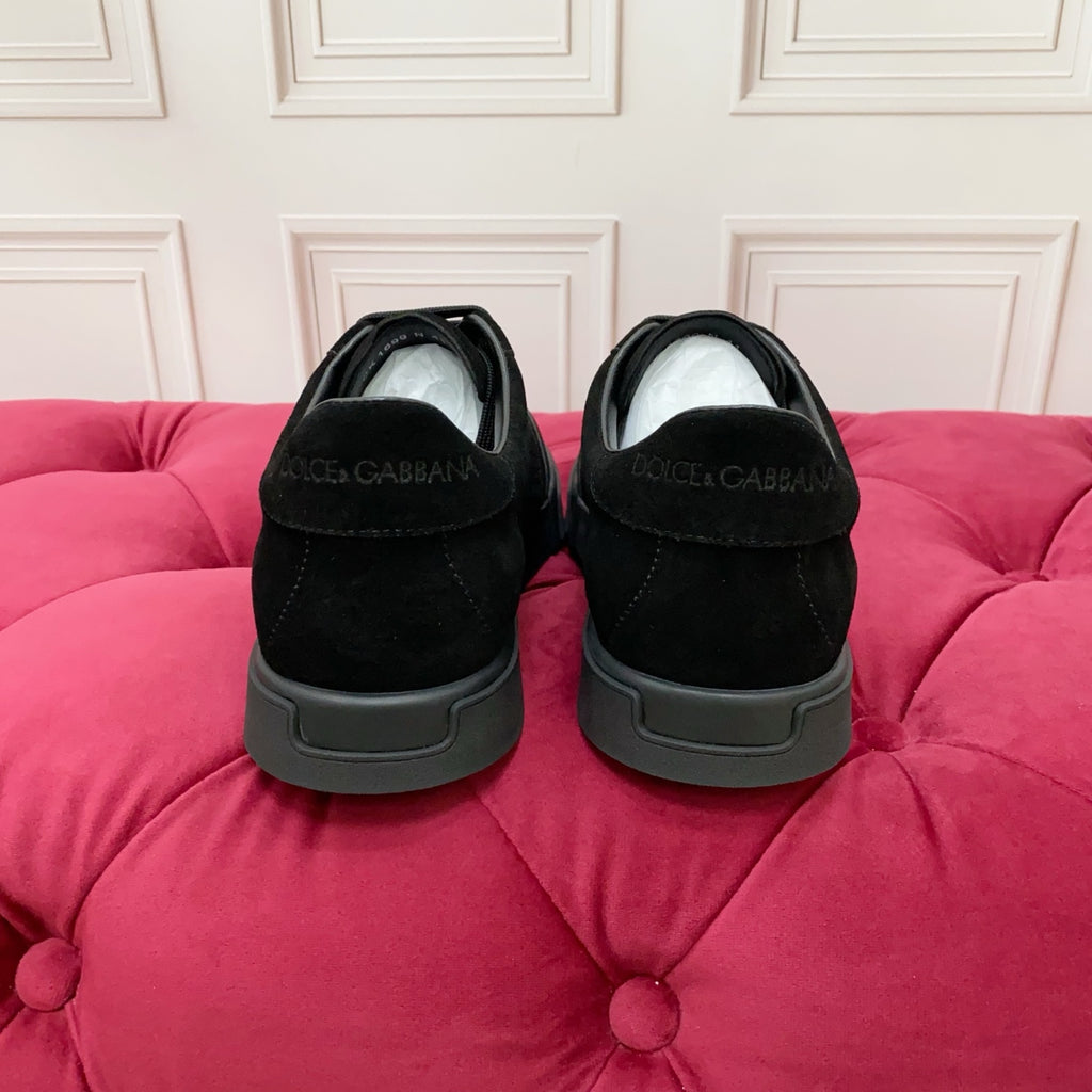 Black Suede Portofino Yacht Shoes