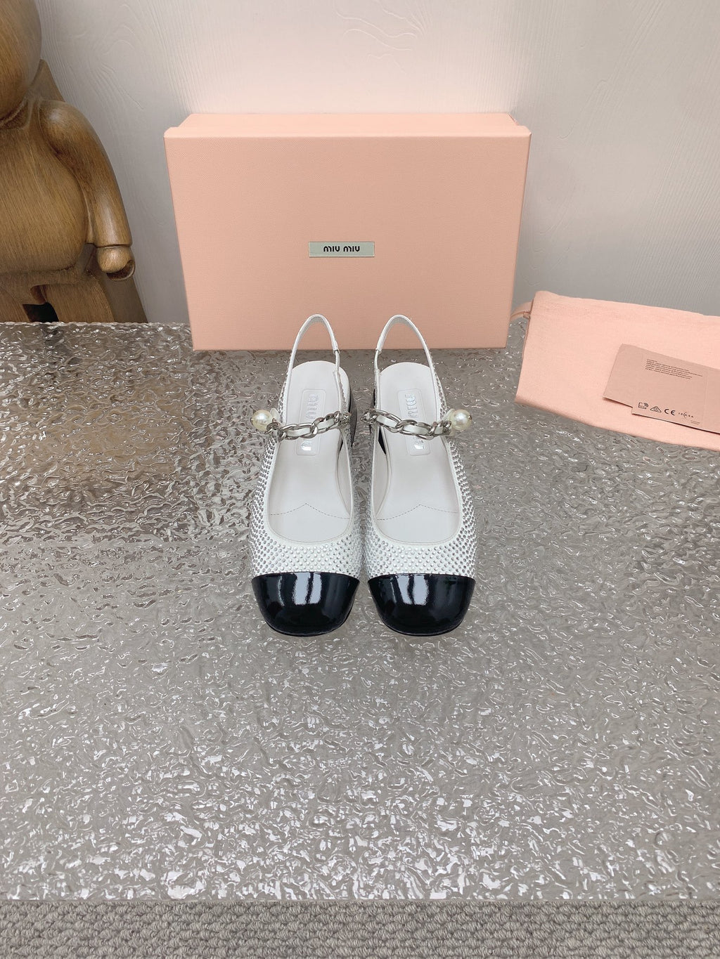 Satin & Crystal Slingback Pumps