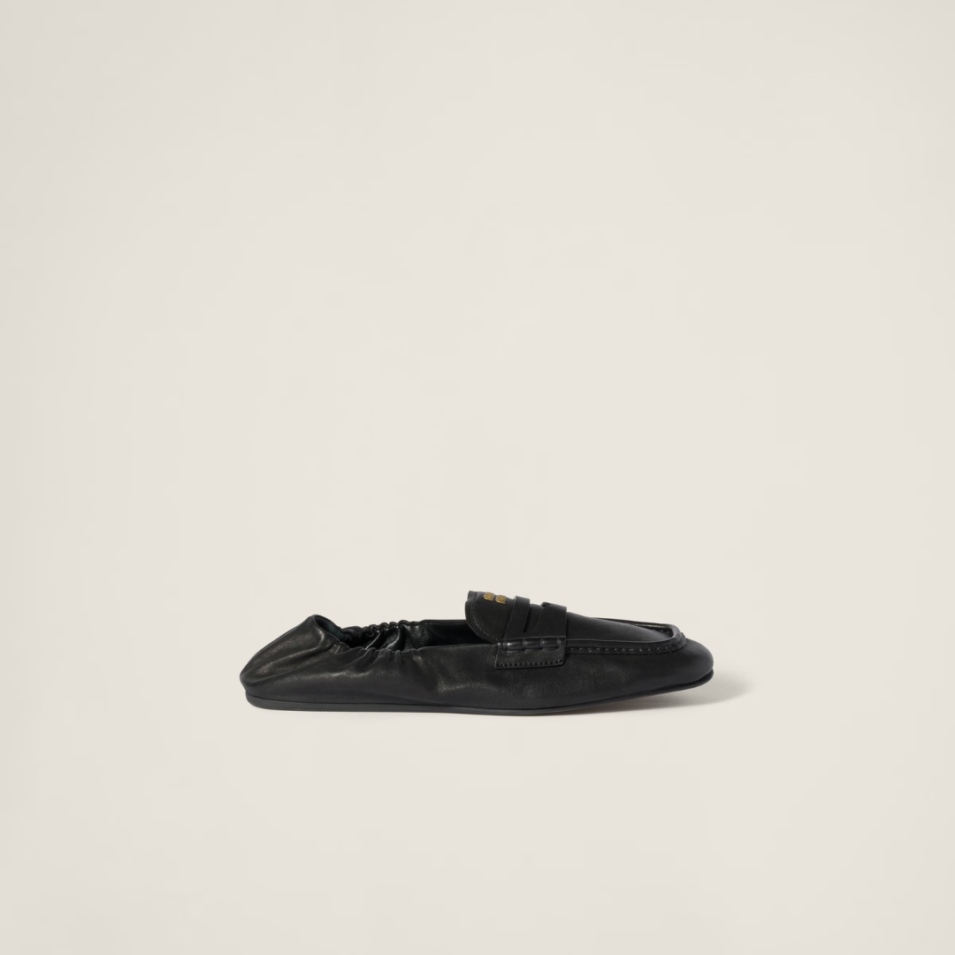 Black Leather Loafers