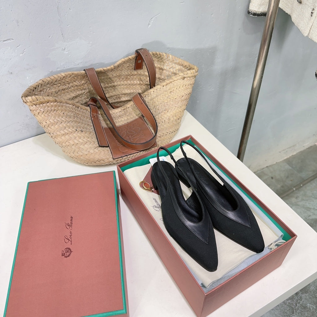 Black Rebecca Slingback