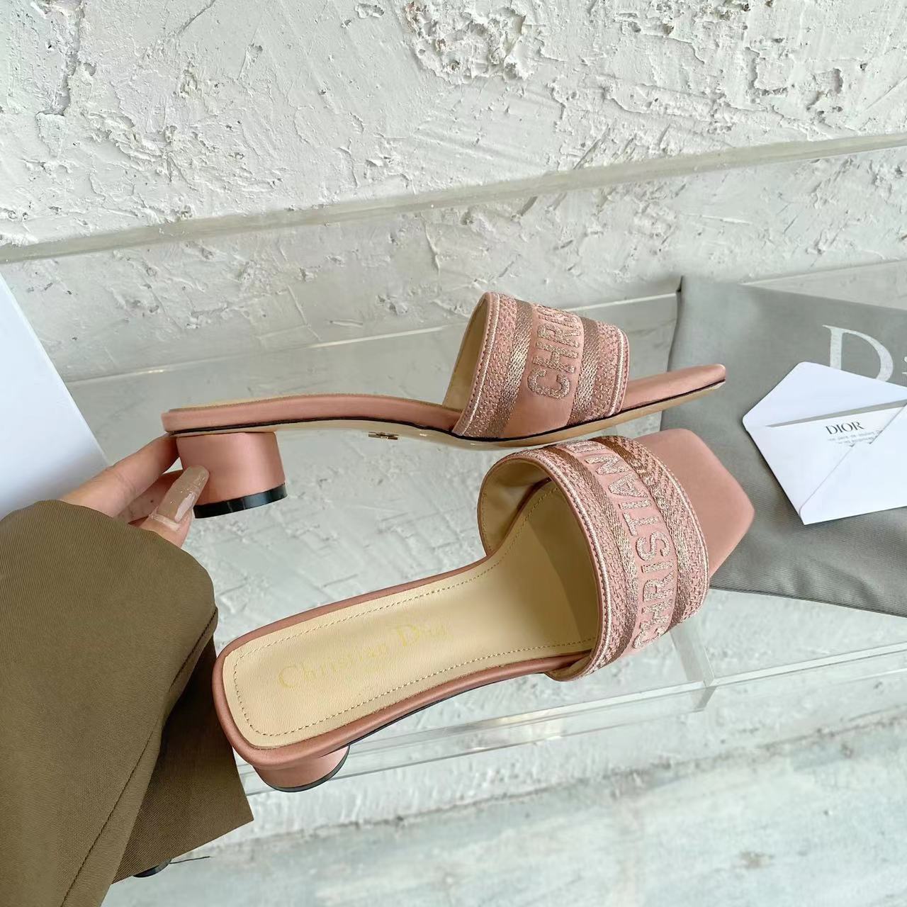 Rose DD Heeled Slide