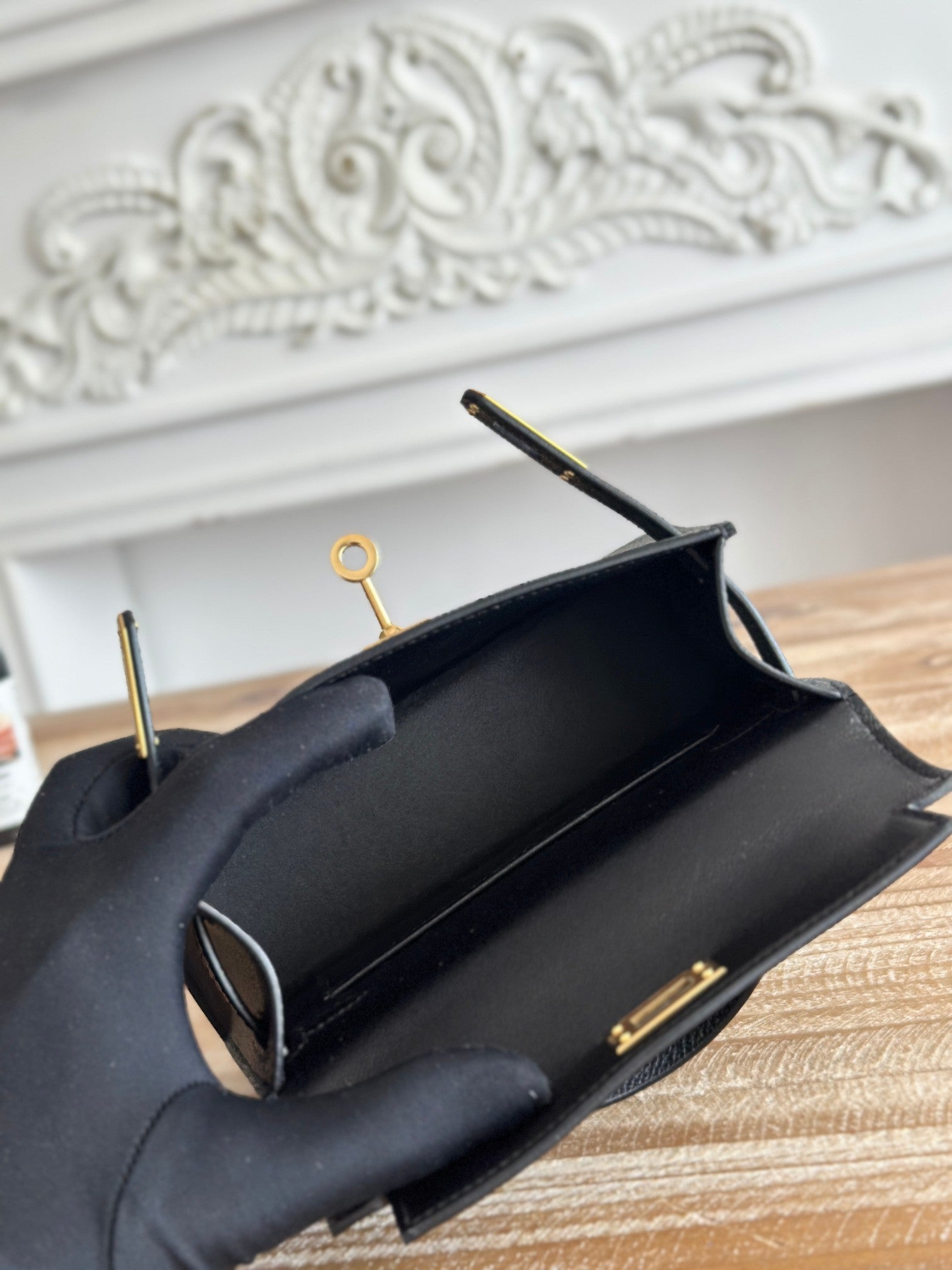 Black Kelly 20 With Gold Hardware