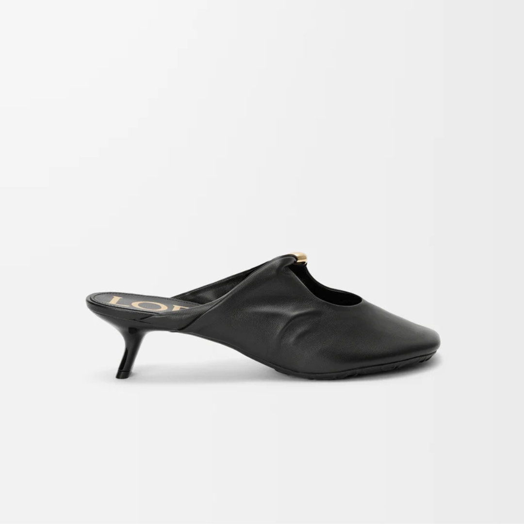 Black Pebble Soft Mule