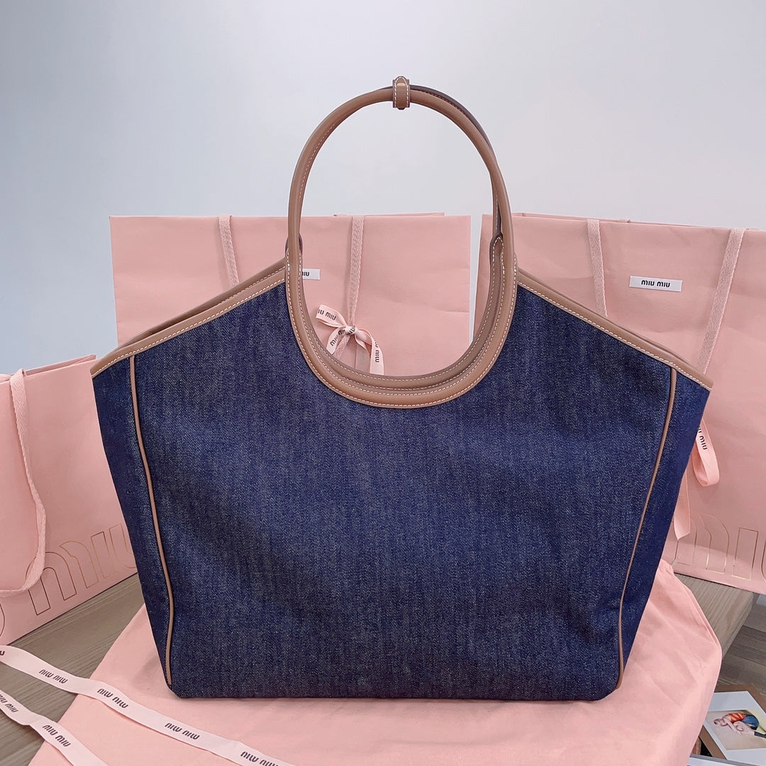 Blue/Brandy IVY Denim Bag