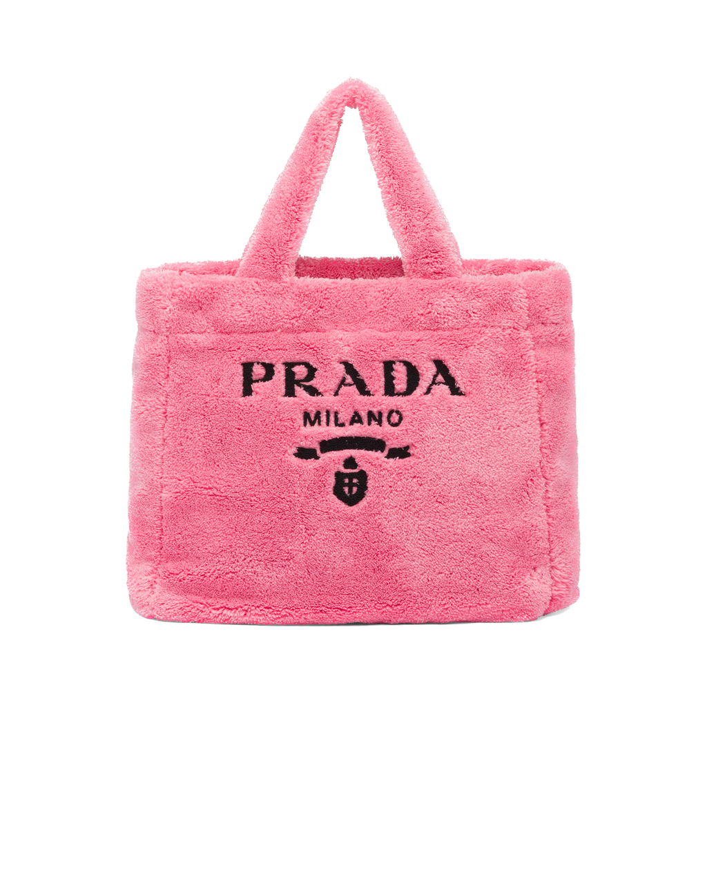 Pink & Black terry tote bag