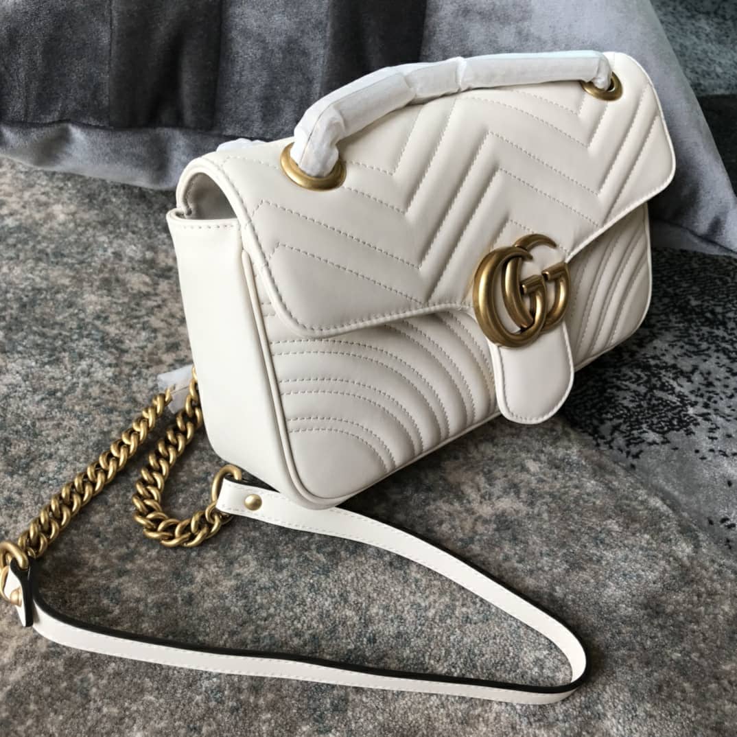 White GM small shoulder bag