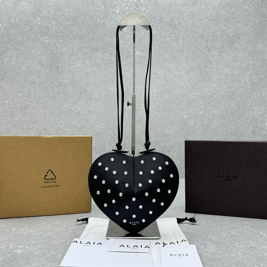 Black LC Bag With Crystals