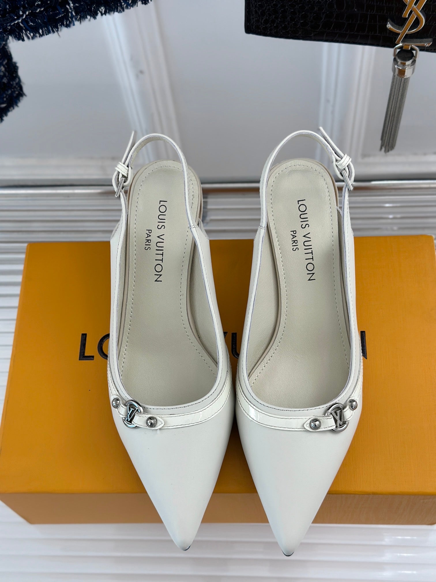 Ecru 6AM Slingback Pump