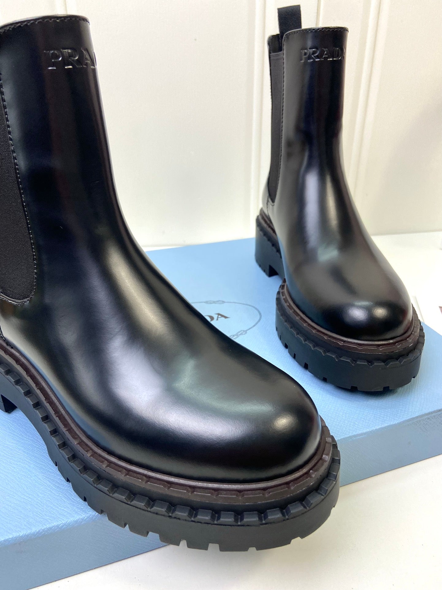 Black Leather Chelsea Boots