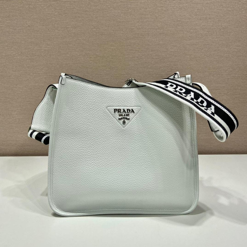 White PL mini shoulder bag
