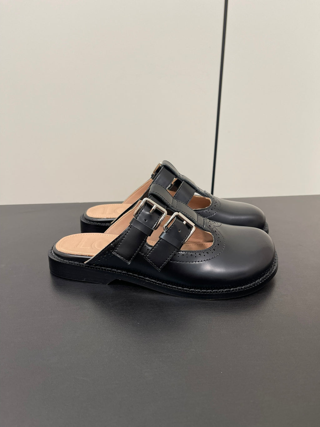 Black Campo Mary Jane Mule