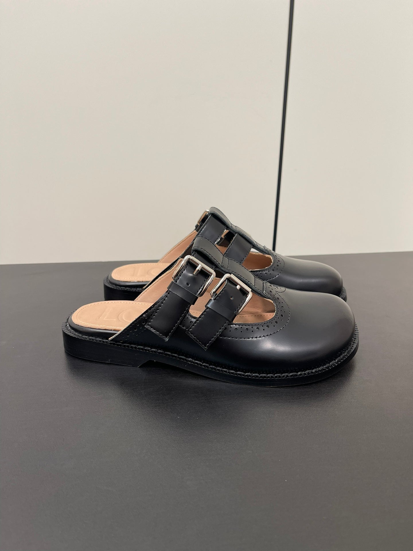 Black Campo Mary Jane Mule