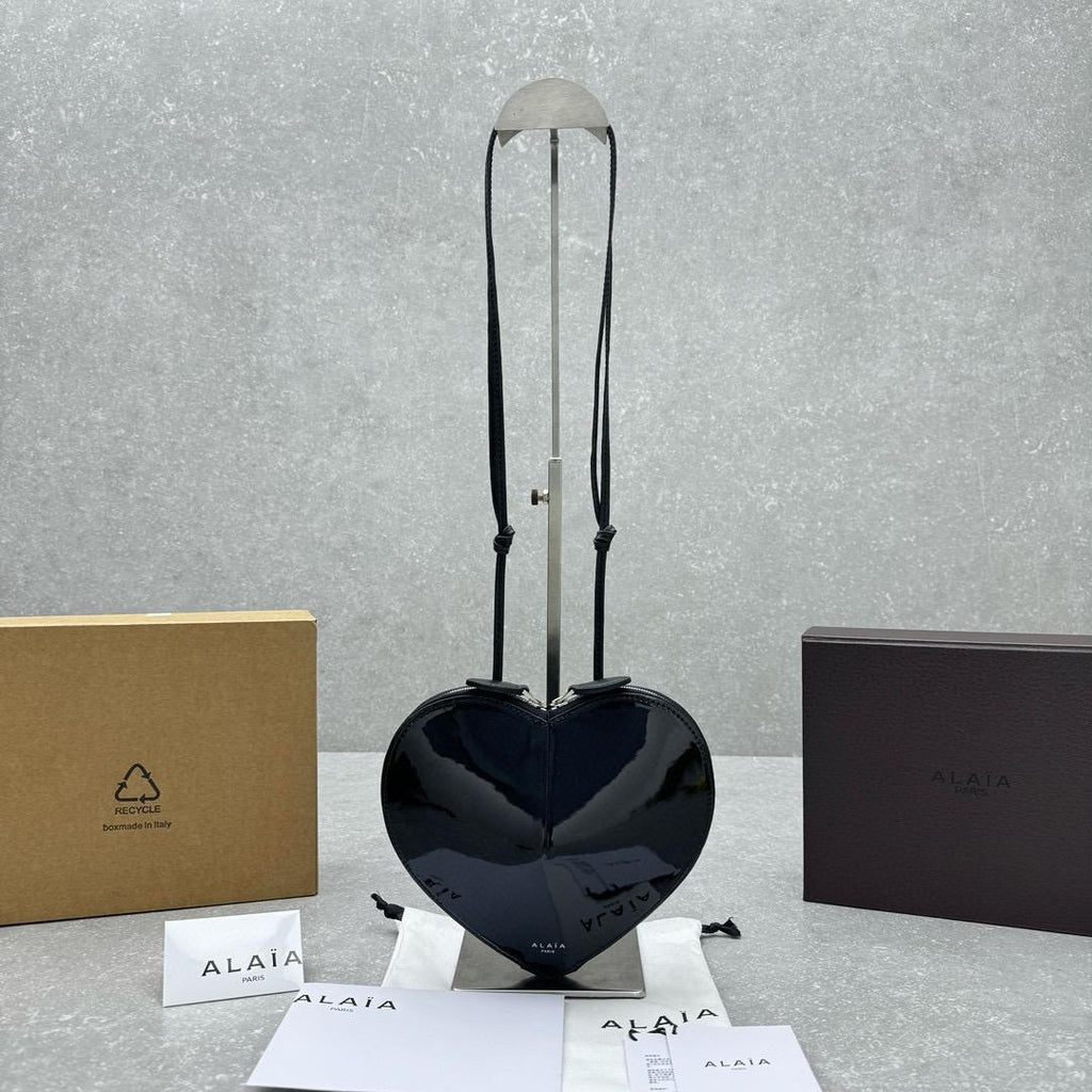 Black LC Bag In Patent Leather