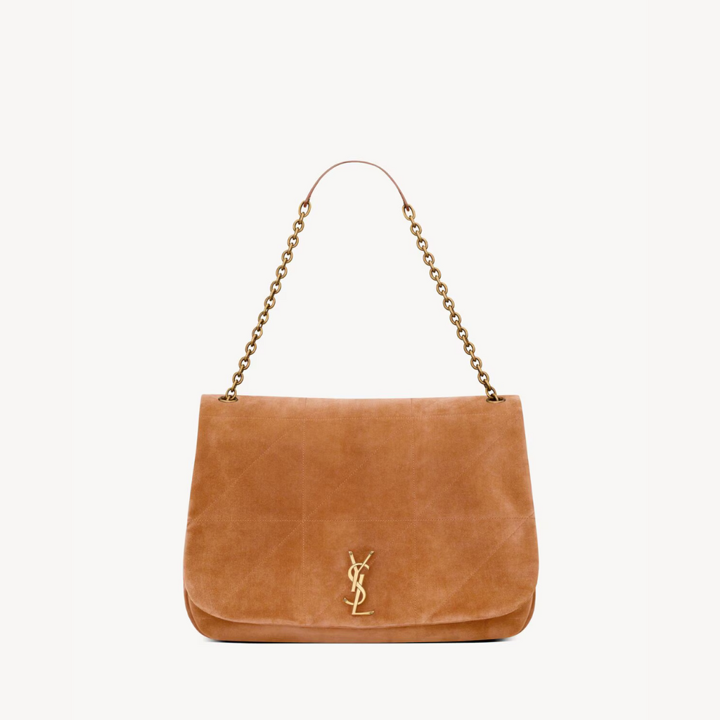 Brown Caramel Large Jamie In Suede