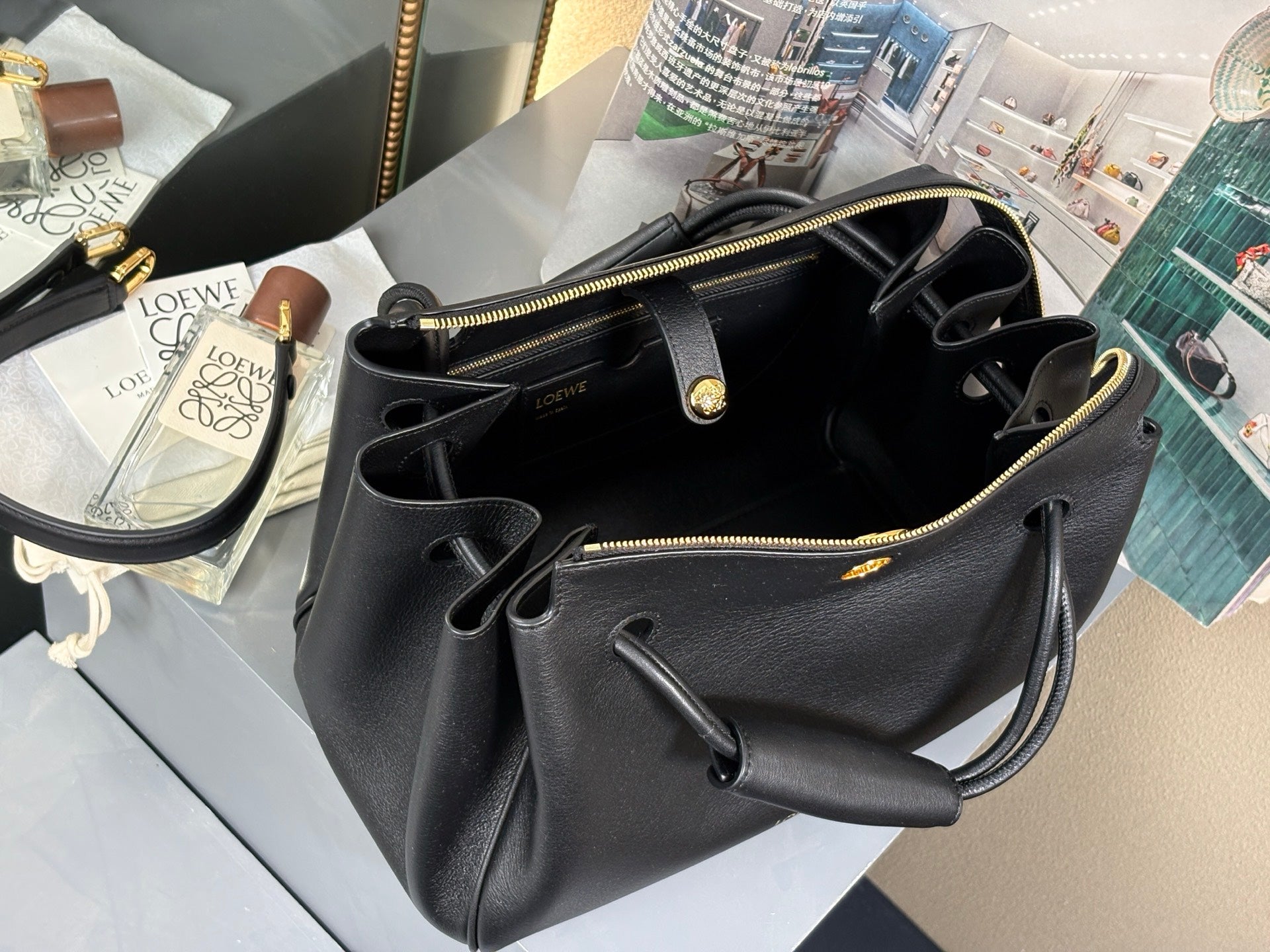 Black Medium Madrid Bag