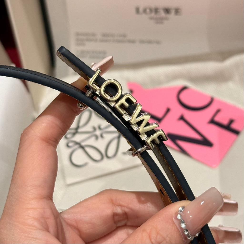 Abbys Blue/Palladio Graphic Belt