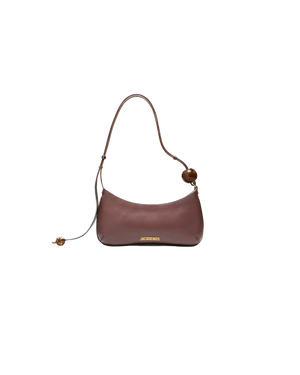 Brown LB Perle Beaded Shoulder Bag