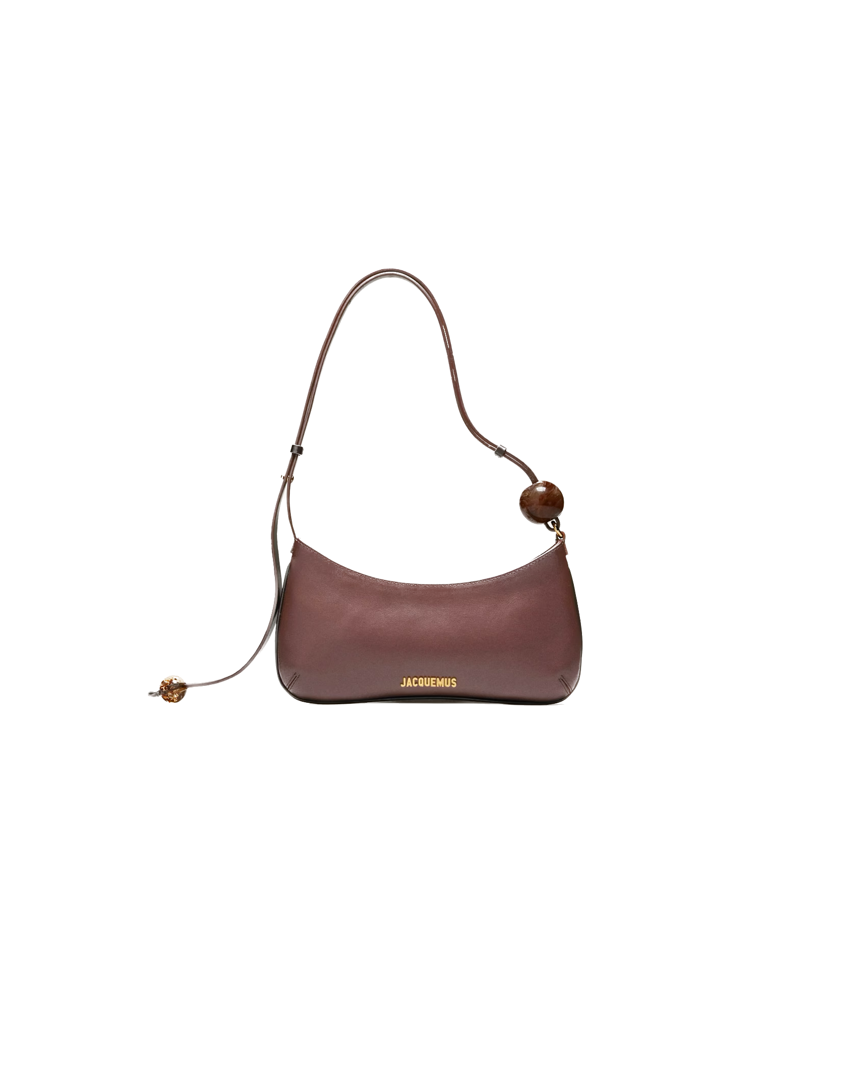 Brown LB Perle Beaded Shoulder Bag