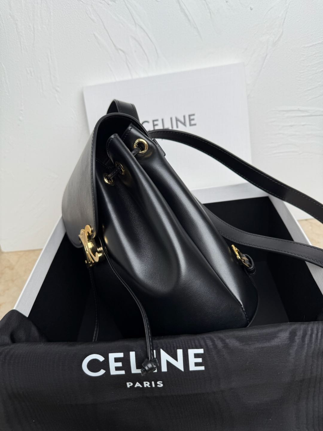 Black Bonnie Backpackin In Leather