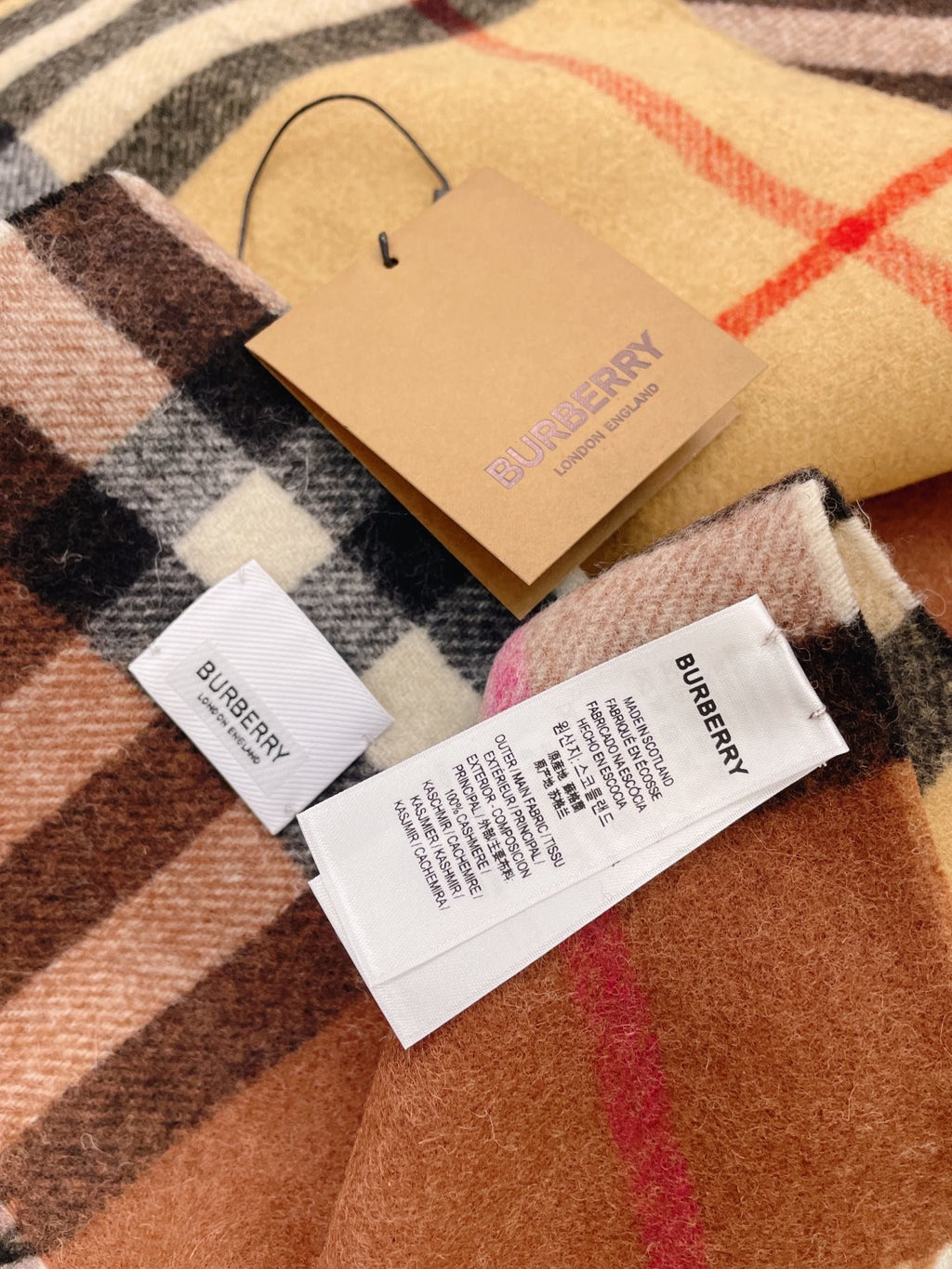 Beige/Brown BC scarf