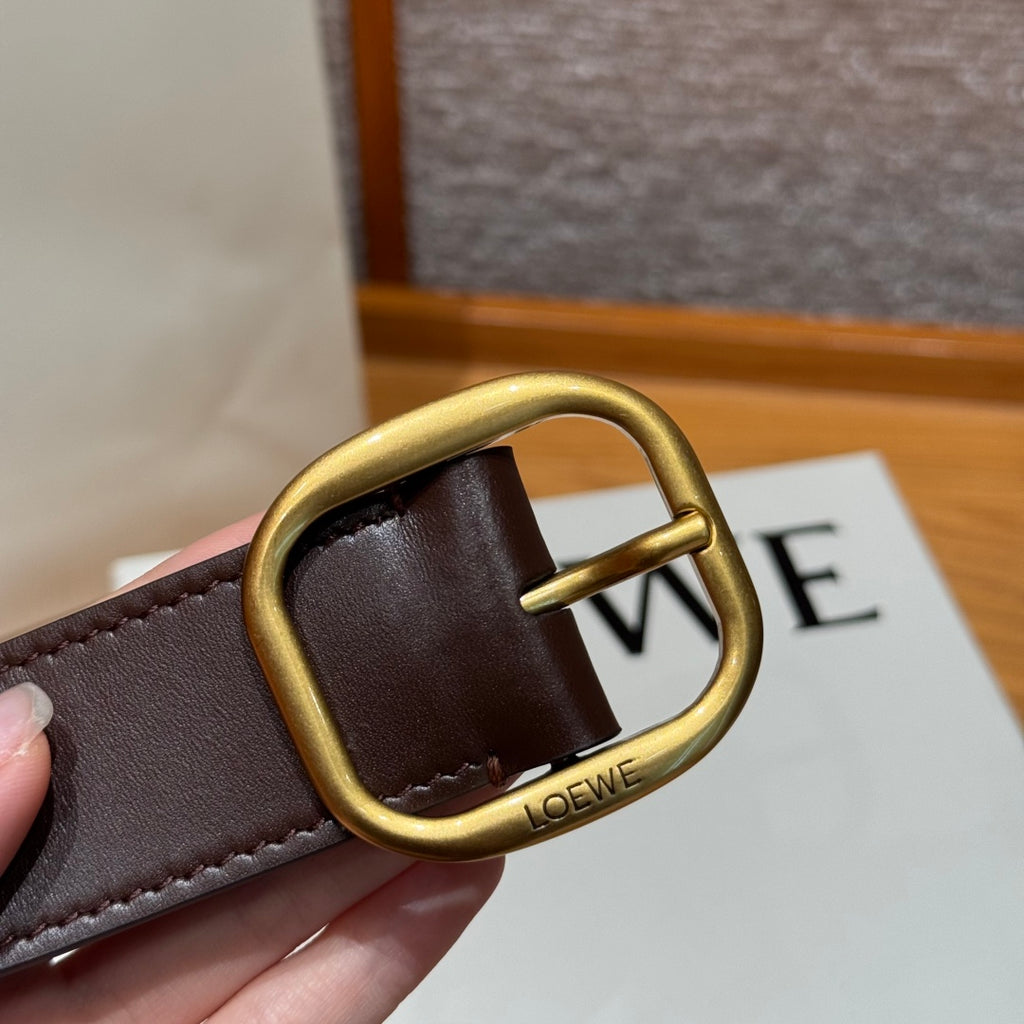 Dark Brown Rounded Soft Belt